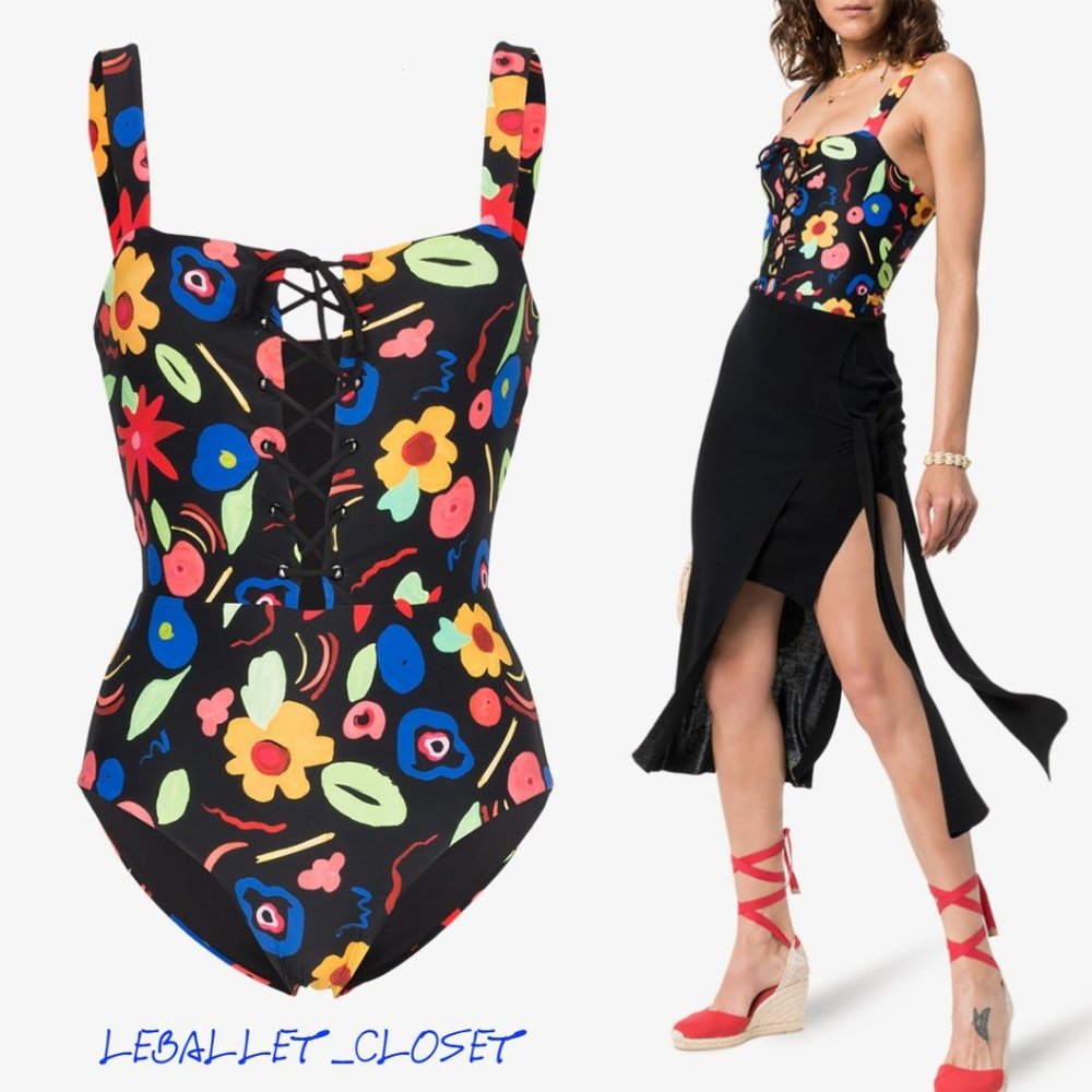 NWT ONIA Raquel Floral One Piece Swimsuit